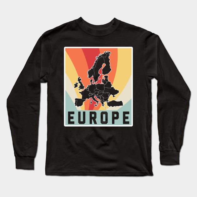 Europe Long Sleeve T-Shirt by Saulene